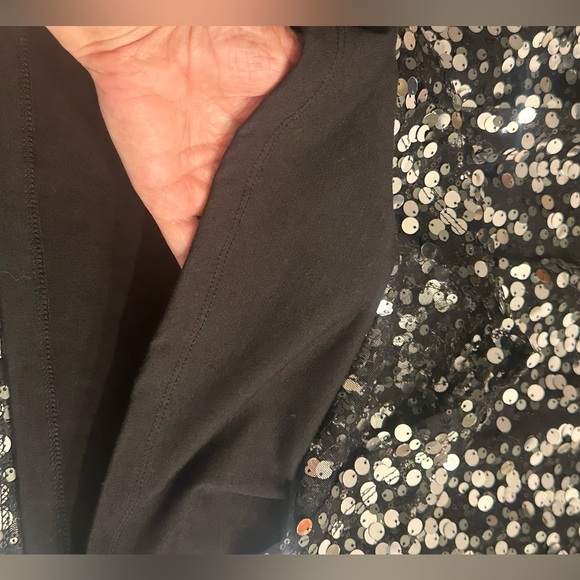 Girl’s Zunie Sleeveless Sequin Black/Silver Dress Size 16 EUC!! - Picture 7 of 13